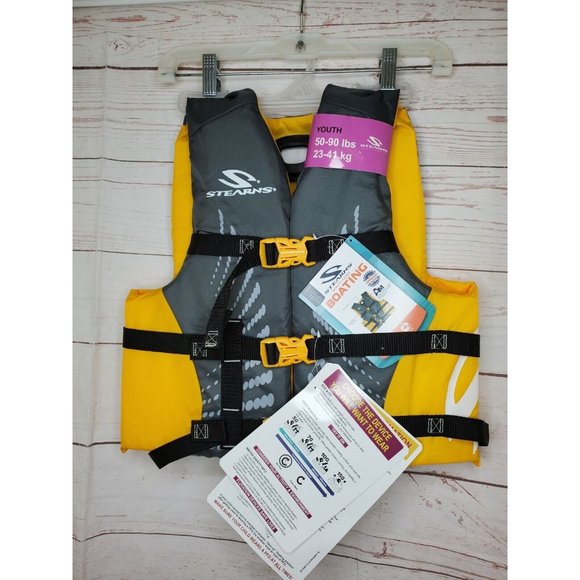 Stearns Infinity Series Coastguard Approved Antimicrobial Youth 50-90Lb Lifevest - Picture 12 of 12